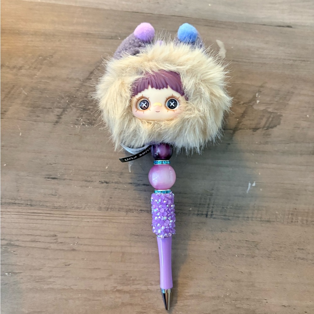 Maymei Plush Beaded Pen | Handmade Cute Character Pen | One of a Kind